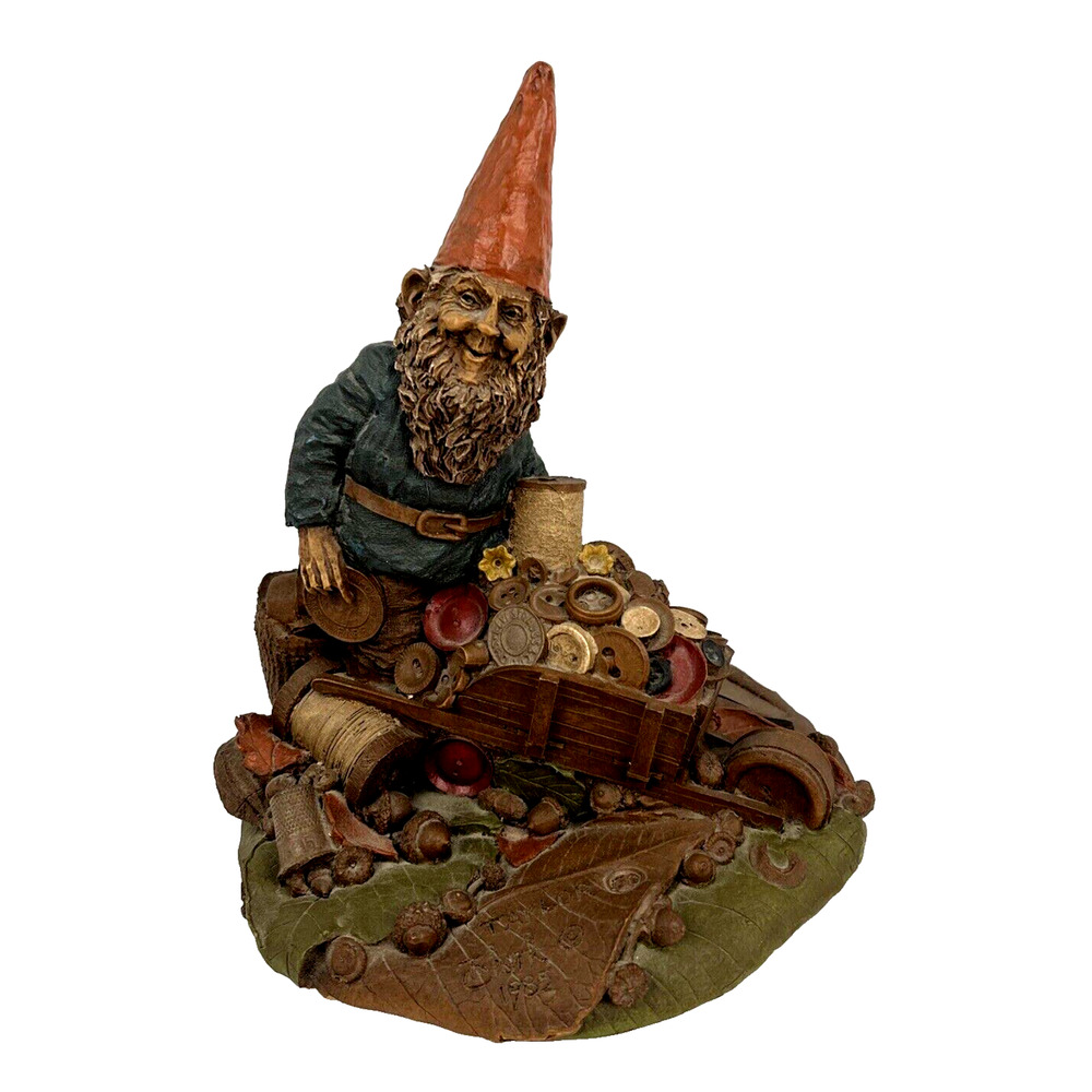 Vintage Tom Clark Gnome Figurine Taylor 1985 Cairn Studio 50 Sewing